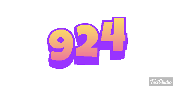 924 Text effect