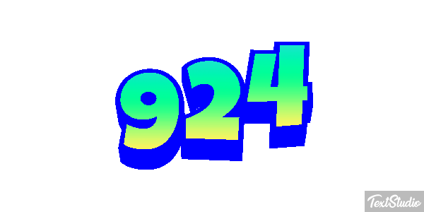 924 Text effect