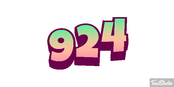 924 Text effect