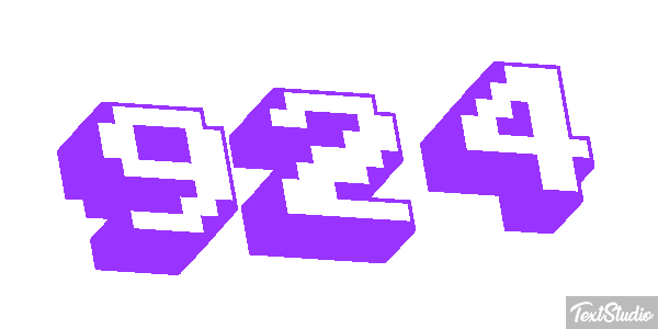 924 Text effect