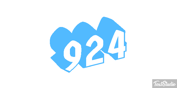 924 Text effect