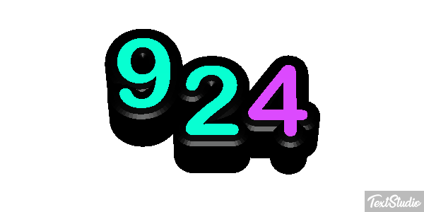 924 Text effect
