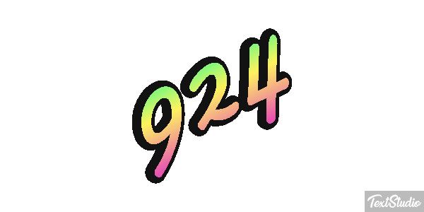 924 Text effect