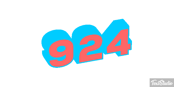 924 Text effect
