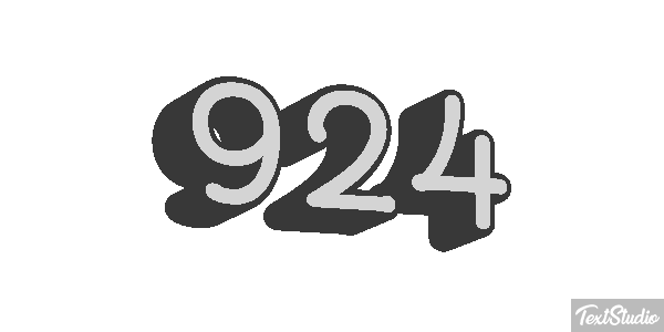 924 Text effect