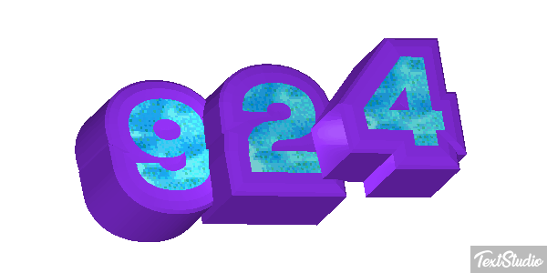 924 Text effect