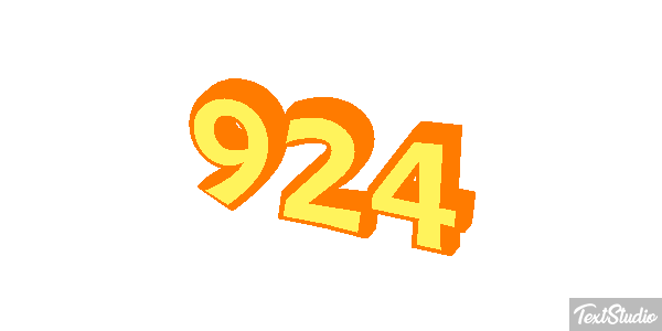 924 Text effect