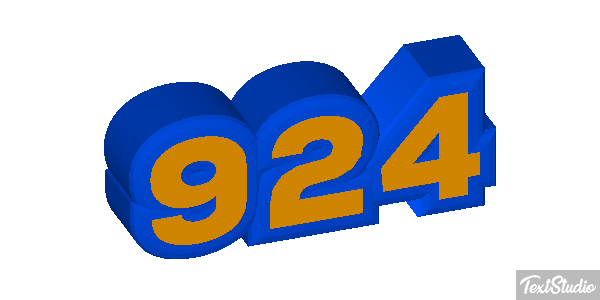924 Text effect