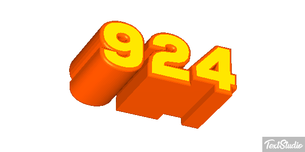 924 Text effect