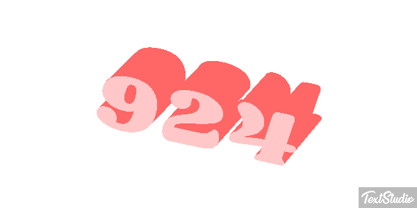 924 Text effect