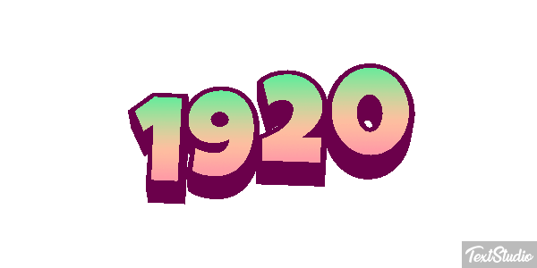 1920 テキスト効果