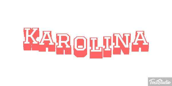 Karolina Texteffekt