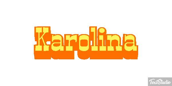 Karolina Texteffekt