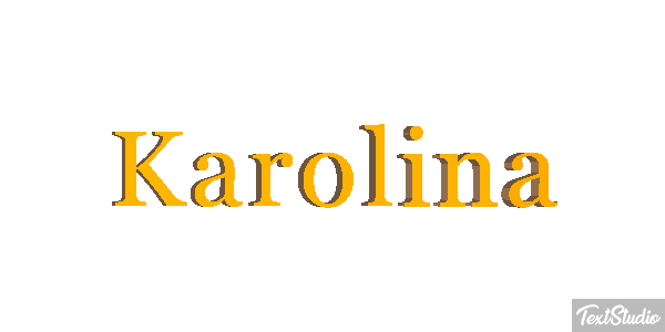 Karolina Texteffekt