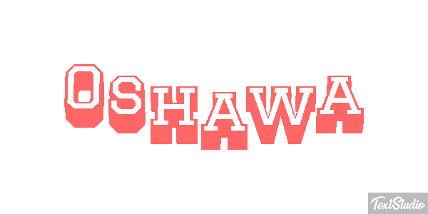 Oshawa Effet de texte
