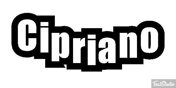 Cipriano Effetto testo