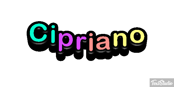 Cipriano Effetto testo