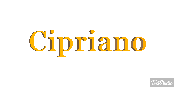 Cipriano Effetto testo