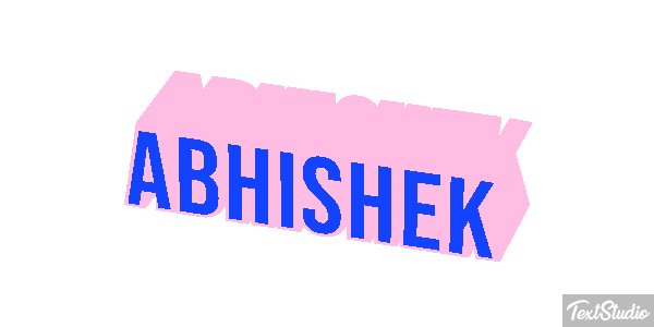 Abhishek Texteffekt