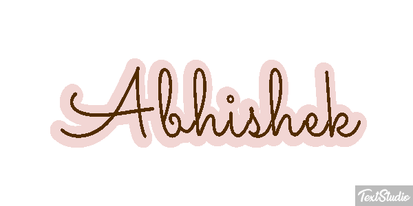 Abhishek Texteffekt