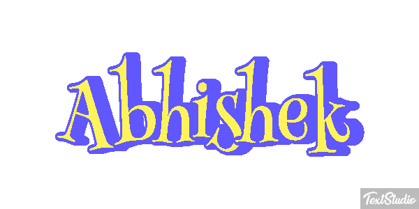 Abhishek Texteffekt