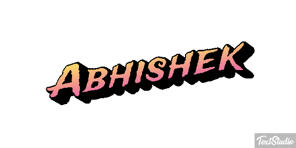Abhishek Texteffekt