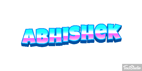Abhishek Texteffekt