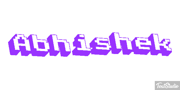 Abhishek Texteffekt