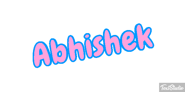 Abhishek Texteffekt