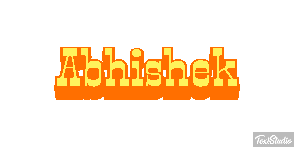 Abhishek Texteffekt