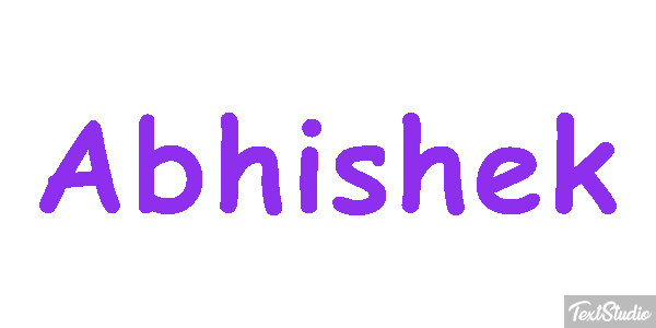 Abhishek Texteffekt