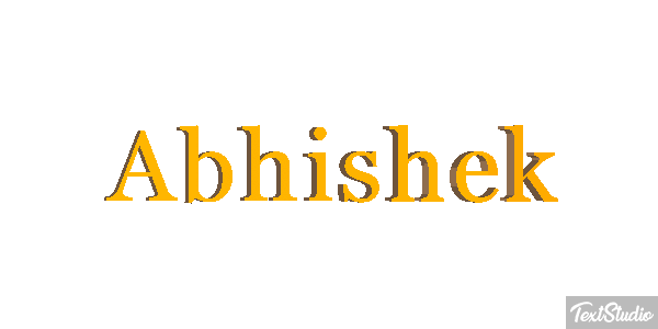 Abhishek Texteffekt
