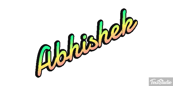 Abhishek Texteffekt