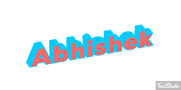 Abhishek Texteffekt