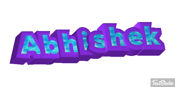 Abhishek Texteffekt