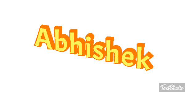 Abhishek Texteffekt