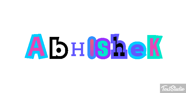 Abhishek Texteffekt