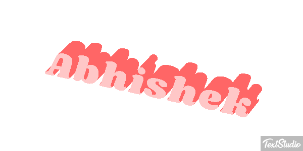 Abhishek Texteffekt