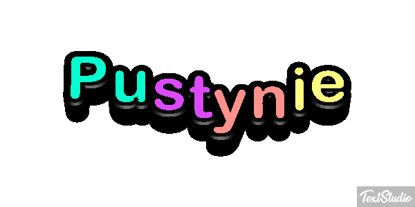 Pustynie Efekt tekstowy
