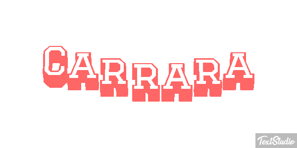 Carrara Efekt tekstowy