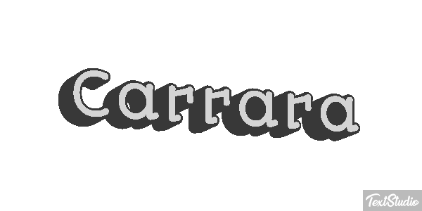 Carrara Efekt tekstowy