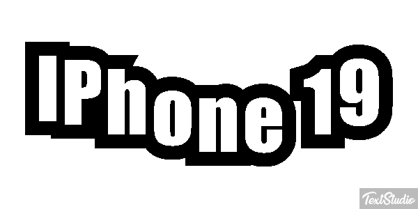 IPhone 19 Text effect