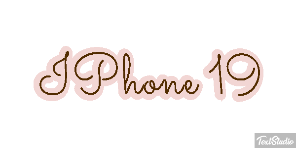 IPhone 19 Text effect