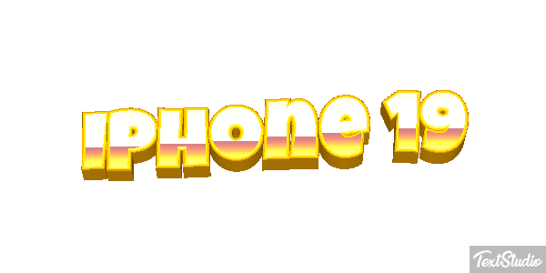 IPhone 19 Text effect
