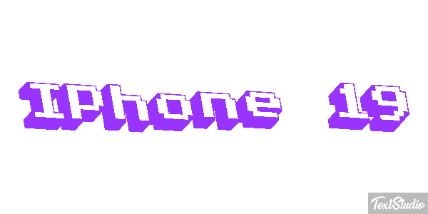 IPhone 19 Text effect