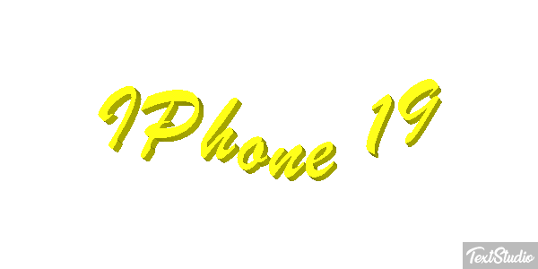 IPhone 19 Text effect