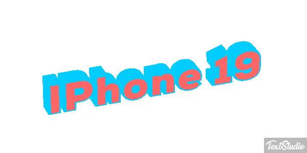 IPhone 19 Text effect