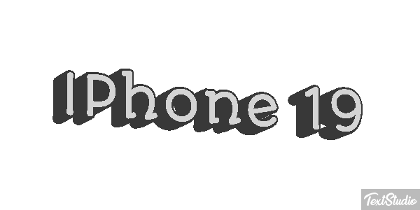 IPhone 19 Text effect