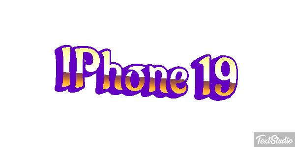 IPhone 19 Text effect