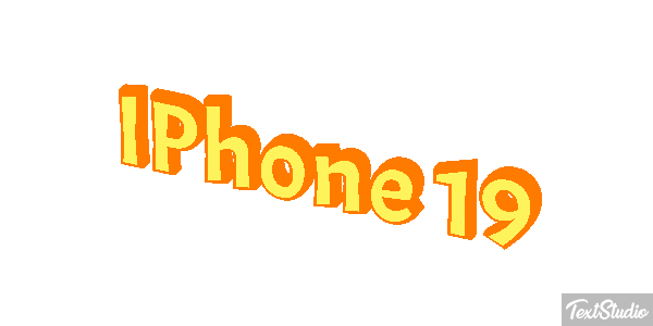 IPhone 19 Text effect
